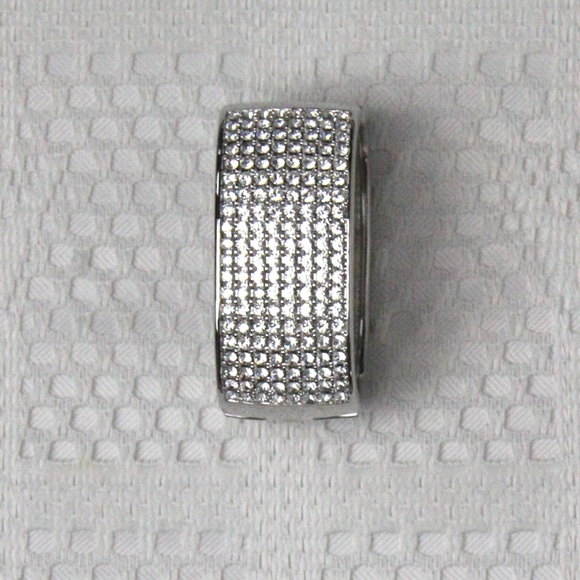 Swarovski vintage platinum-plated cuff bracelet - Picture 2 of 2